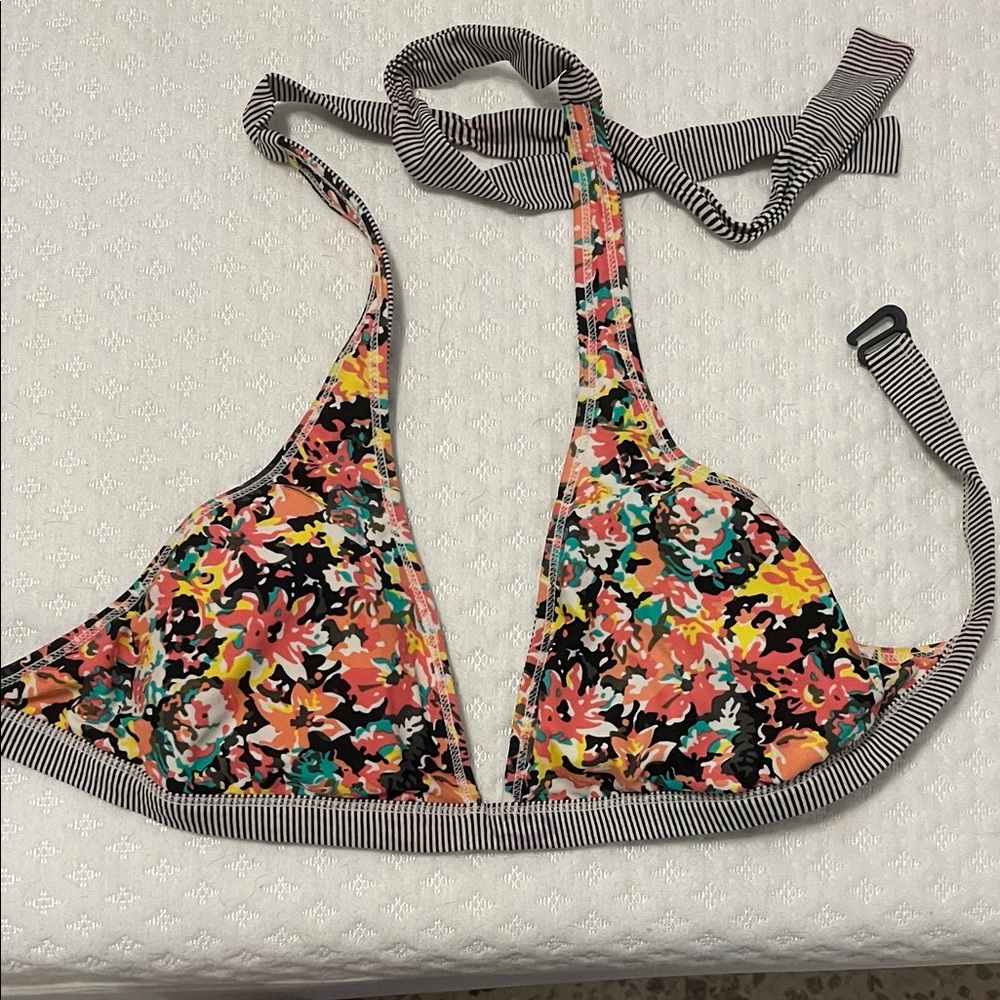 Roxy Floral Multicolor Bikini Top